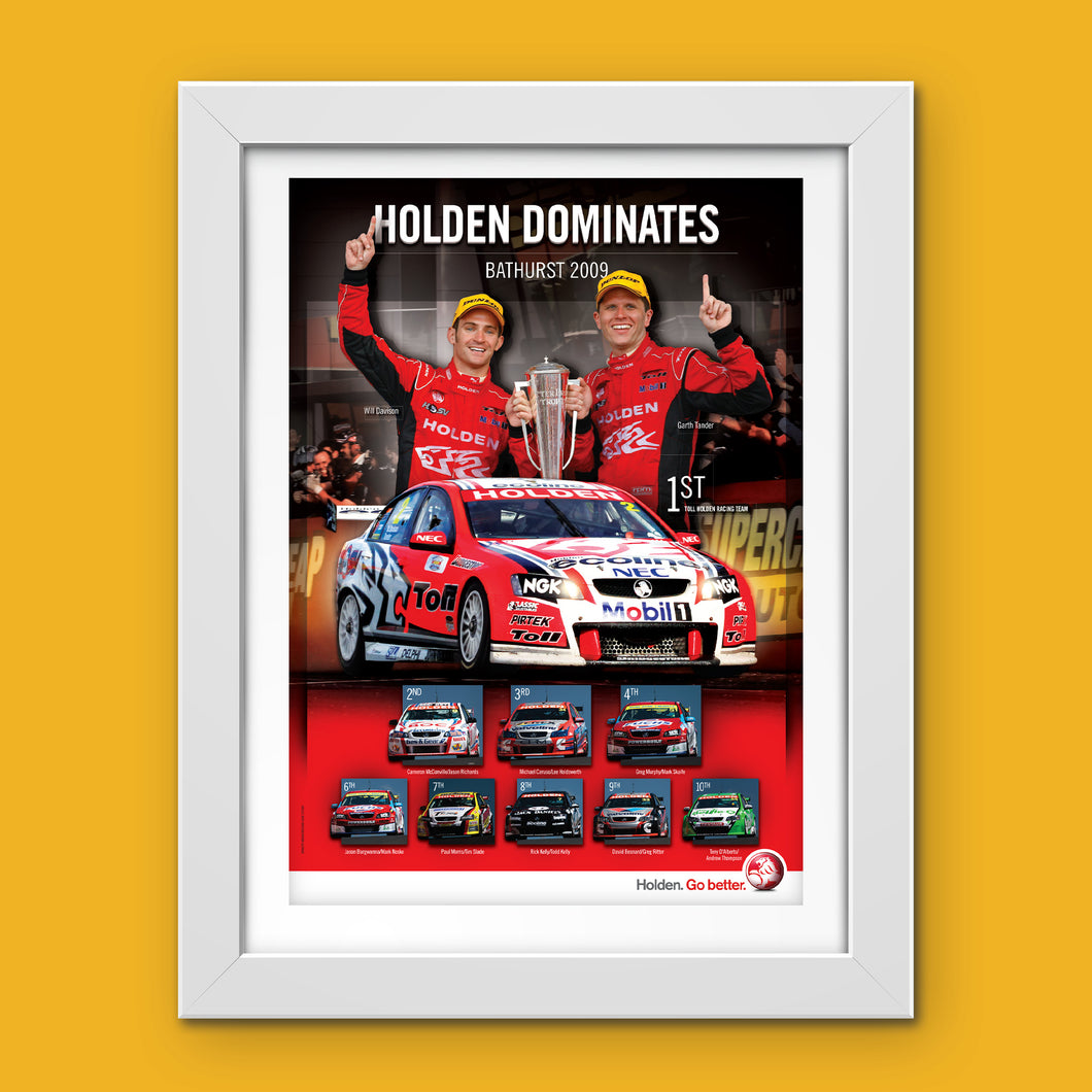 Holden Dominates Bathurst 2009 poster