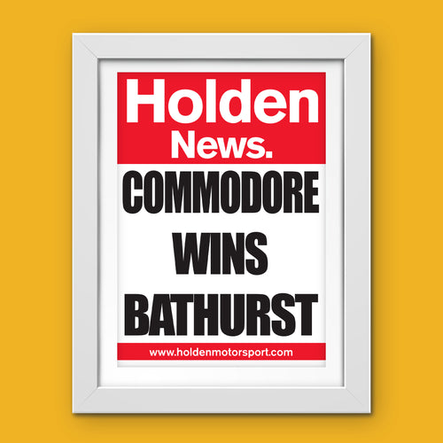 Holden News - Commodore Wins Bathurst poster - 2011