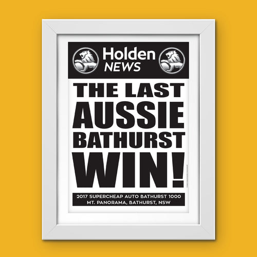 RARE - Holden News - The Last Aussie Bathurst Win - 2017