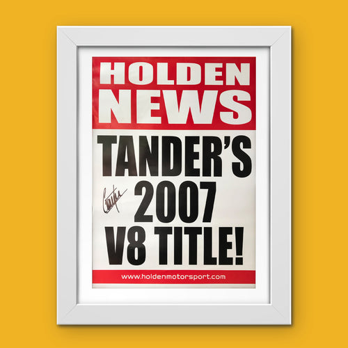 Holden News - Tander's 2007 Title Limited Edition Poster - Autographed