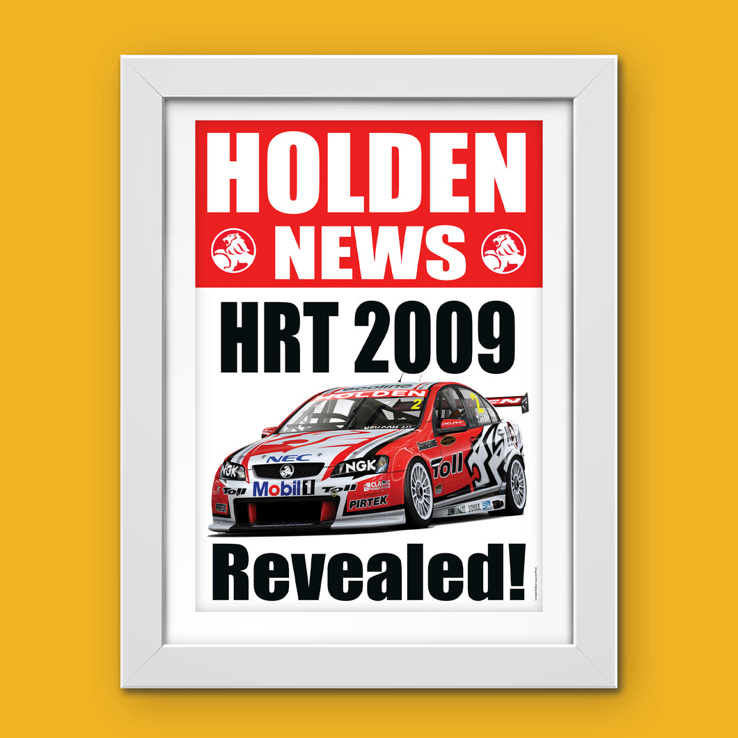 Holden News - HRT 2009 Revealed Limited Edition Poster - Autographed